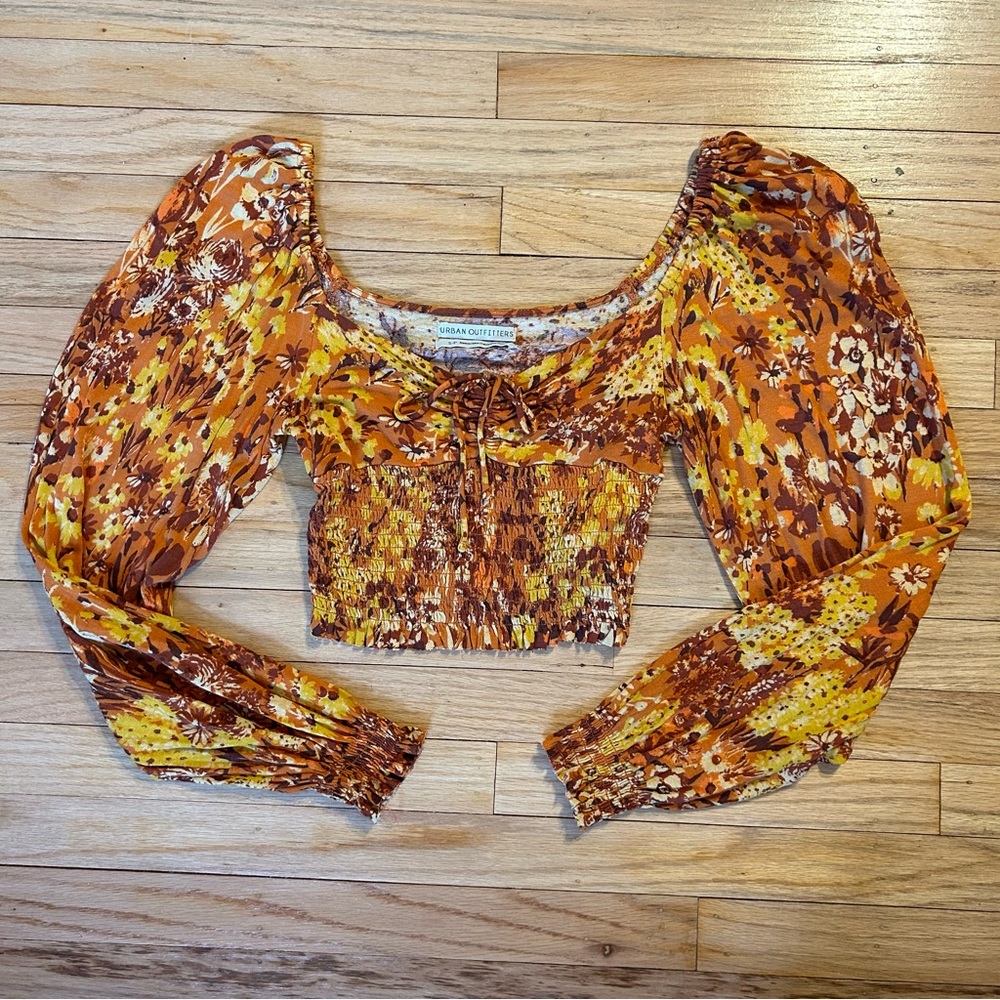 Urban Outfitters Long Sleeve Crop Top